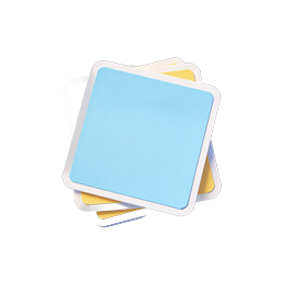 Stacked Color Cards Icon | Layered Square Tiles