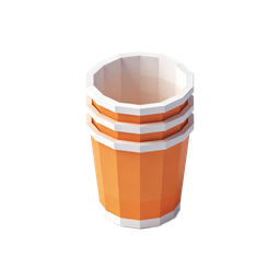 Stacked Cups Icon - Geometric Design for Food and Beverage