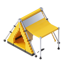 Isometrisches Stadiontribünen-Icon | 3D Sportstätte