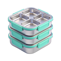 Icona porta pranzo Bento in acciaio inossidabile - Contenitore per meal prep