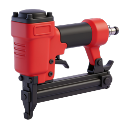 Red Staple Gun Icon - 3D Industrial Tool Illustration
