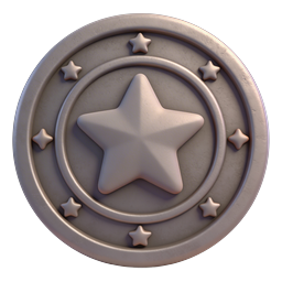 3D Star Medal Achievement Award Icon