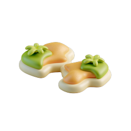 Starfruit Dessert 3D Icon - Tropical Sweet Treat