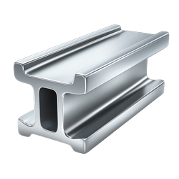 Steel Beam Icon - Construction & Industrial Metal Beam