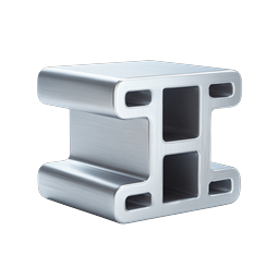 Steel Beam Icon - Metallic Construction Symbol