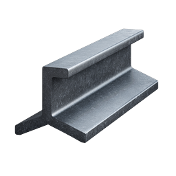 Steel Beam Icon - Industrial Construction Metal I-Beam