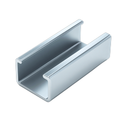 Steel C-Channel Beam Icon - Metal Construction Profile