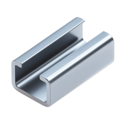 Steel C-Channel Beam Icon - Metal Construction Profile
