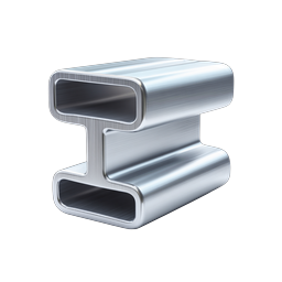 Steel H-Beam Icon | Industrial Metal Structural Element