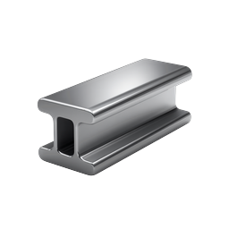 Steel I-Beam Icon | Construction & Engineering Symbol