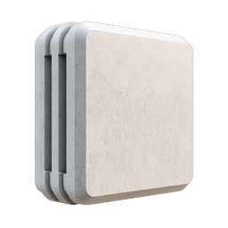 Stone Block Stack 3D Icon - Realistic Building Material