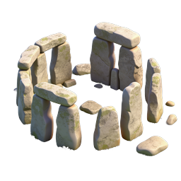Stone Circle Icon - Ancient Landmark Representation