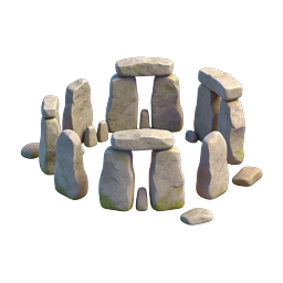 Stylized Stone Circle Icon for Heritage Themes