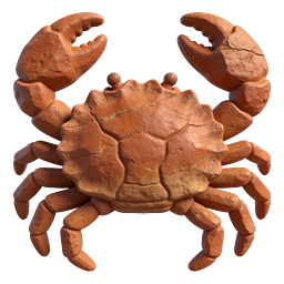 Stone Crab Icon | Realistic 3D Crustacean Design