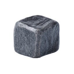 Realistic Granite Stone Cube 3D Icon