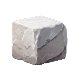 Realistic 3D Stone Cube Icon - Free Download