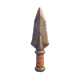 Icona di pugnale di pietra - Arma primitiva renderizzata in 3D