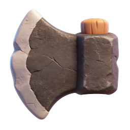 Stone Hammer Icon - 3D Rendered Tool for Games