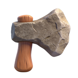 Stone Hammer Icon for Craft and Adventure Themes