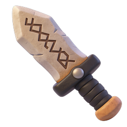 Stone Runed Viking Dagger 3D Icon for Fantasy Games