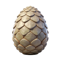 ไอคอนไข่ 3D พื้นผิวเกล็ดหิน - ดีไซน์แฟนตาซี