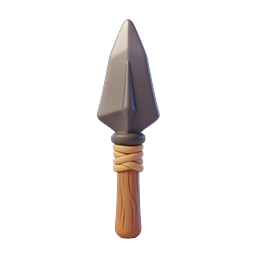 Stylized Stone Spear Icon for Adventure Themes