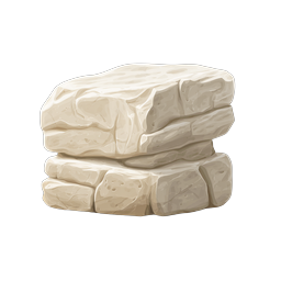 Realistic Stacked Stone Rocks Icon - Natural Rock Formation