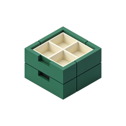 Isometric Storage Box Icon - 3D Organizer Container