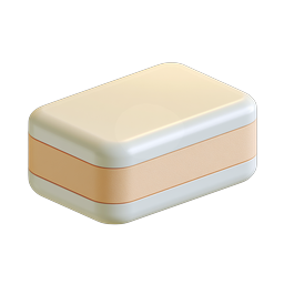 Realistic 3D Storage Box Icon for Packaging & Organization