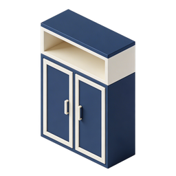 Stylish Storage Cabinet Icon for Interior Design Projects