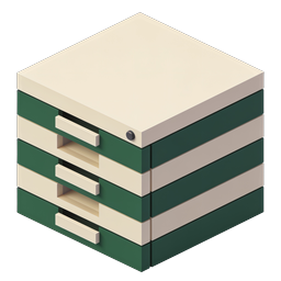 Isometric Storage Drawer Box Icon | 3D Organization