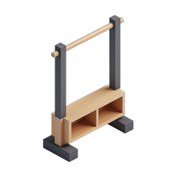 Modern Isometric Storage Shelf Rack Icon