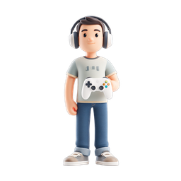 Engaging Gaming Character Icon for Your Projects