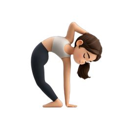 Stylish Yoga Pose Icon for Fitness and Wellness