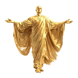 Golden Statue Icon - Majestic & Elegant Design