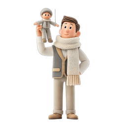 Charming Puppet Master Icon for Creative Projects