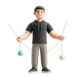 Playful Juggling Person Icon for Dynamic Engagement