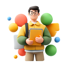 Vibrant Student Icon for Educational Purposes