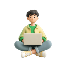 Engaging Student Working Icon for Productivity