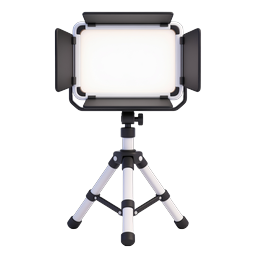 Studio LED Panel Light on Tripod Icon