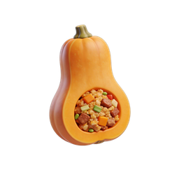Vibrant Stuffed Pumpkin Icon for Healthy Recipes
