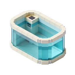 Stylish Bathtub Icon for Home Design Projects