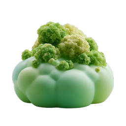Stylized Broccoli 3D Icon - Fresh Vegetable Illustration
