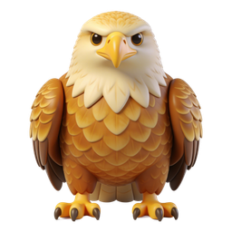 Stylized Eagle Icon for Wildlife and Nature Projects