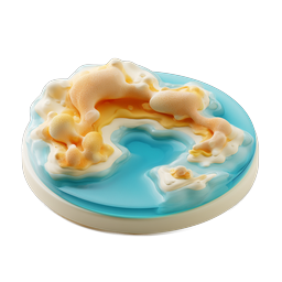 Stilisiertes 3D-Erdglobus-Icon | Organisches Planeten-Design