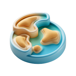 Stylized 3D Globe Earth Icon | Clay Style Planet