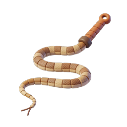 Stylized 3D Snake Icon - Realistic Reptile Design