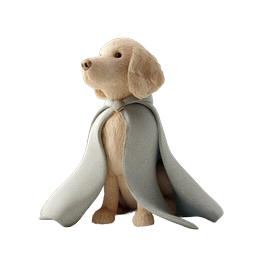 Superhero Dog Cape Icon | Heroic Pet Illustration