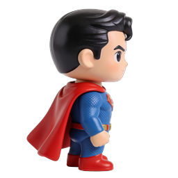 Superman Side Profile Chibi Figurine Icon