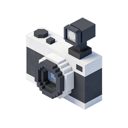 Surveillance Camera Isometric Voxel Icon
